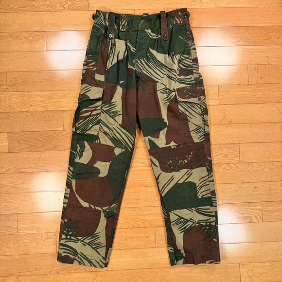 Militaria Other - Rhodesian Brushstroke Camo Cargo Pants Mens 31x29 Military Tactical Trousers VTG